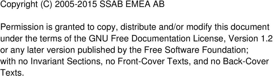 Documentation License, Version 1.
