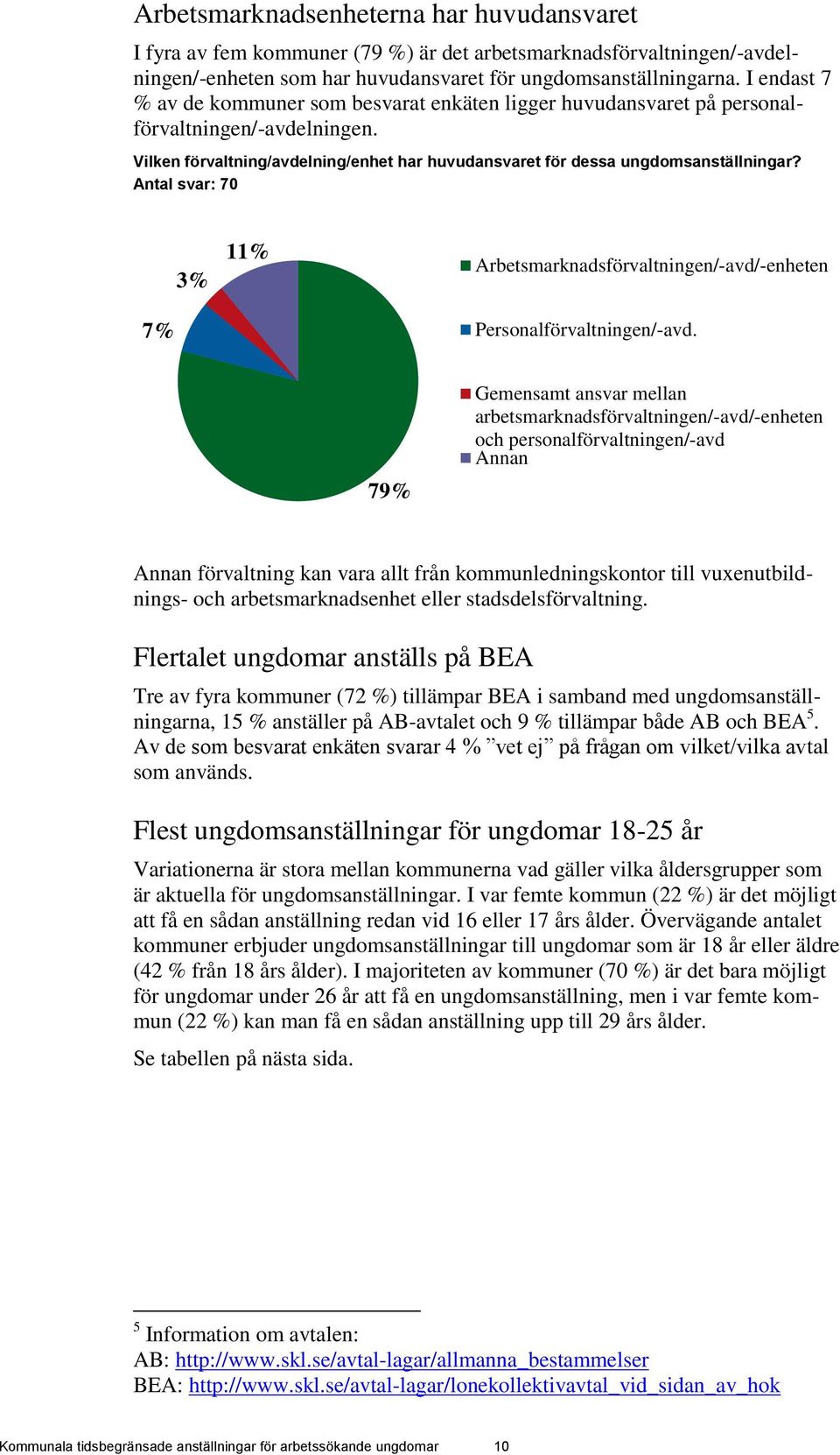 Antal svar: 70 3% 11% Arbetsmarknadsförvaltningen/-avd/-enheten 7% Personalförvaltningen/-avd.