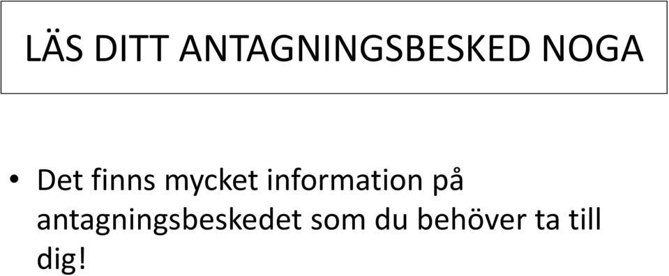 information på