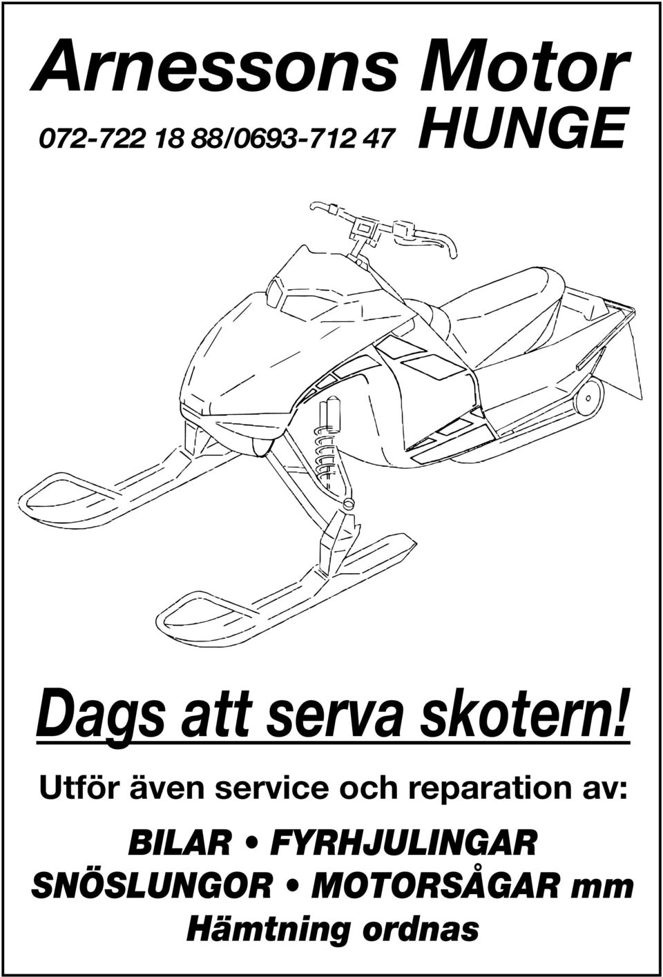 Utför även service och reparation av: