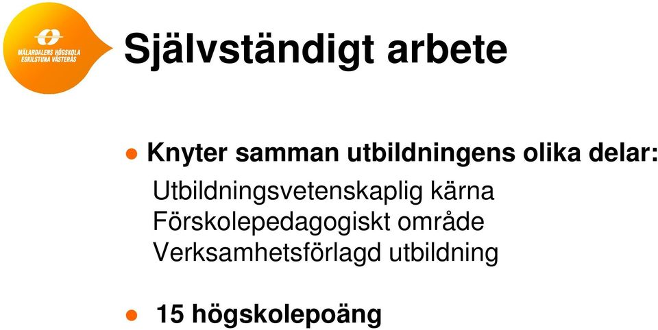 Utbildningsvetenskaplig kärna