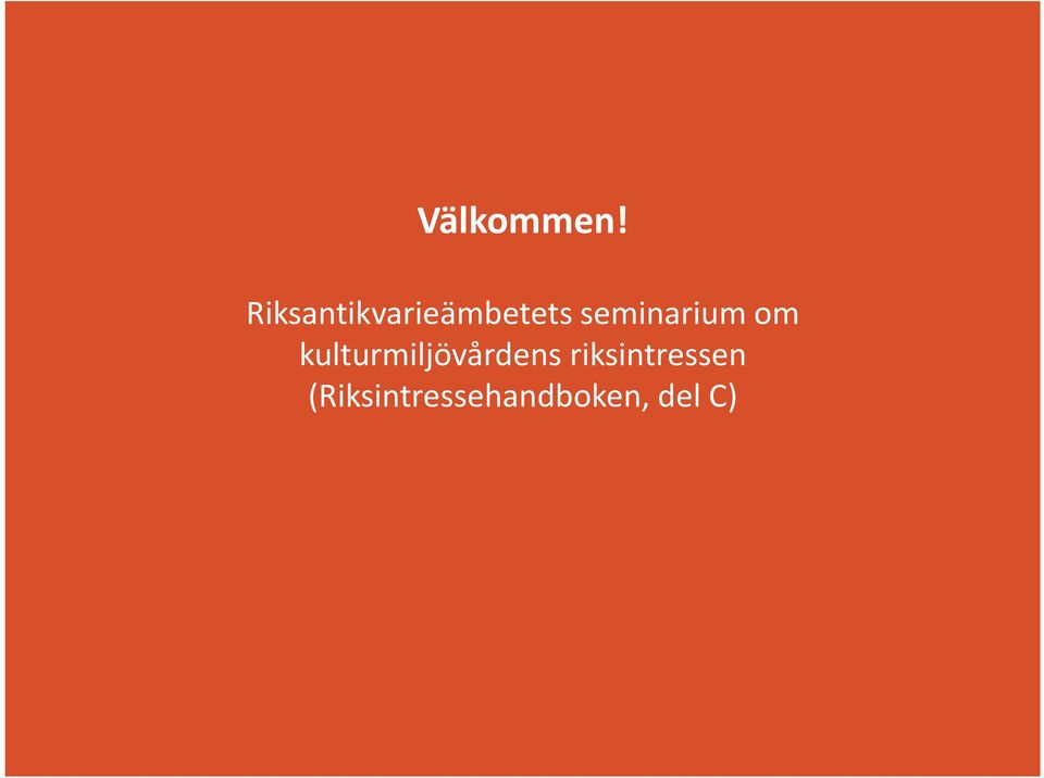 seminarium om