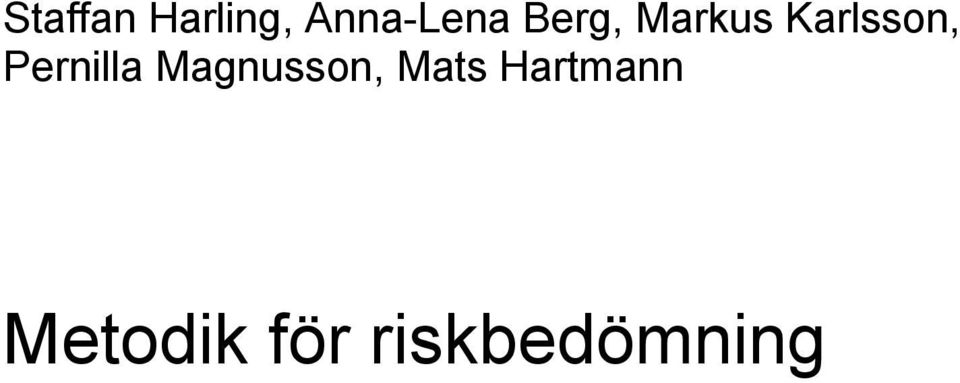 Pernilla Magnusson, Mats