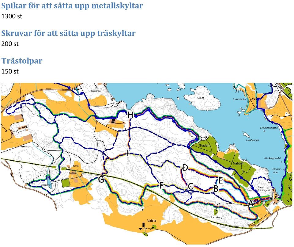 Skruvar för att sätta upp