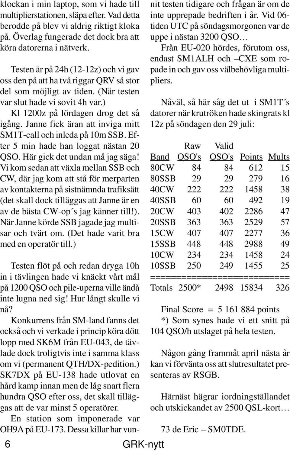 Janne fick äran att inviga mitt SM1T-call och inleda på 10m SSB. Efter 5 min hade han loggat nästan 20 QSO. Här gick det undan må jag säga!