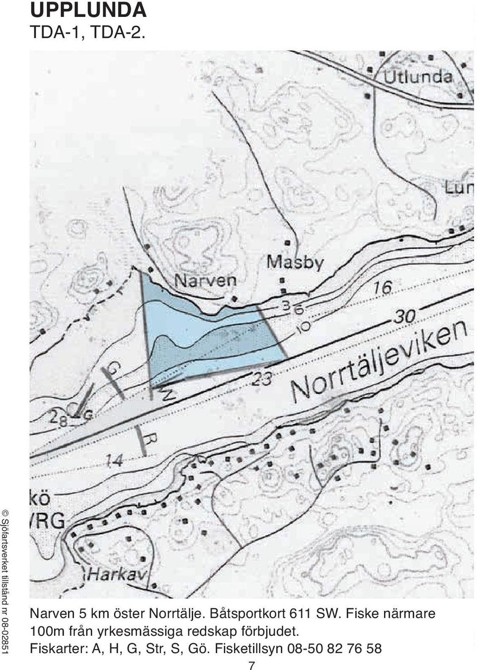 Båtsportkort 611 SW.