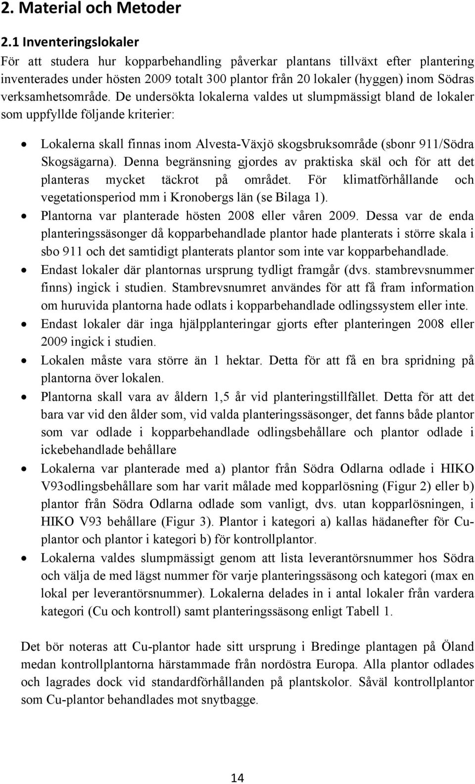verksamhetsområde.