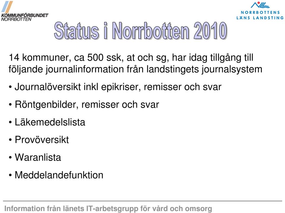 Journalöversikt inkl epikriser, remisser och svar Röntgenbilder,