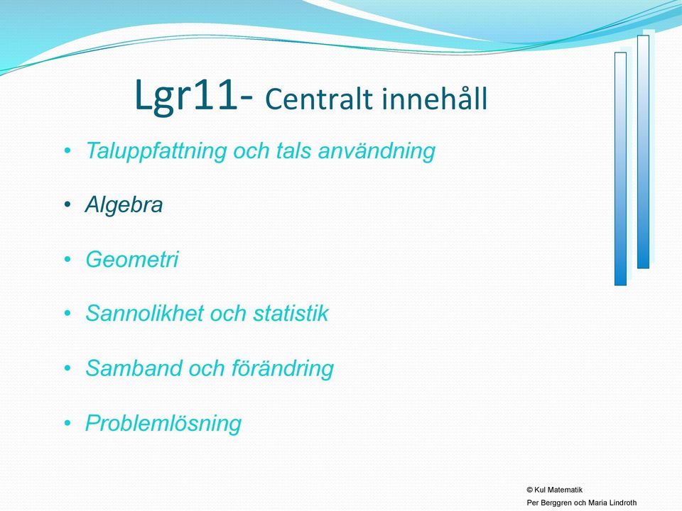 Algebra Geometri Sannolikhet och