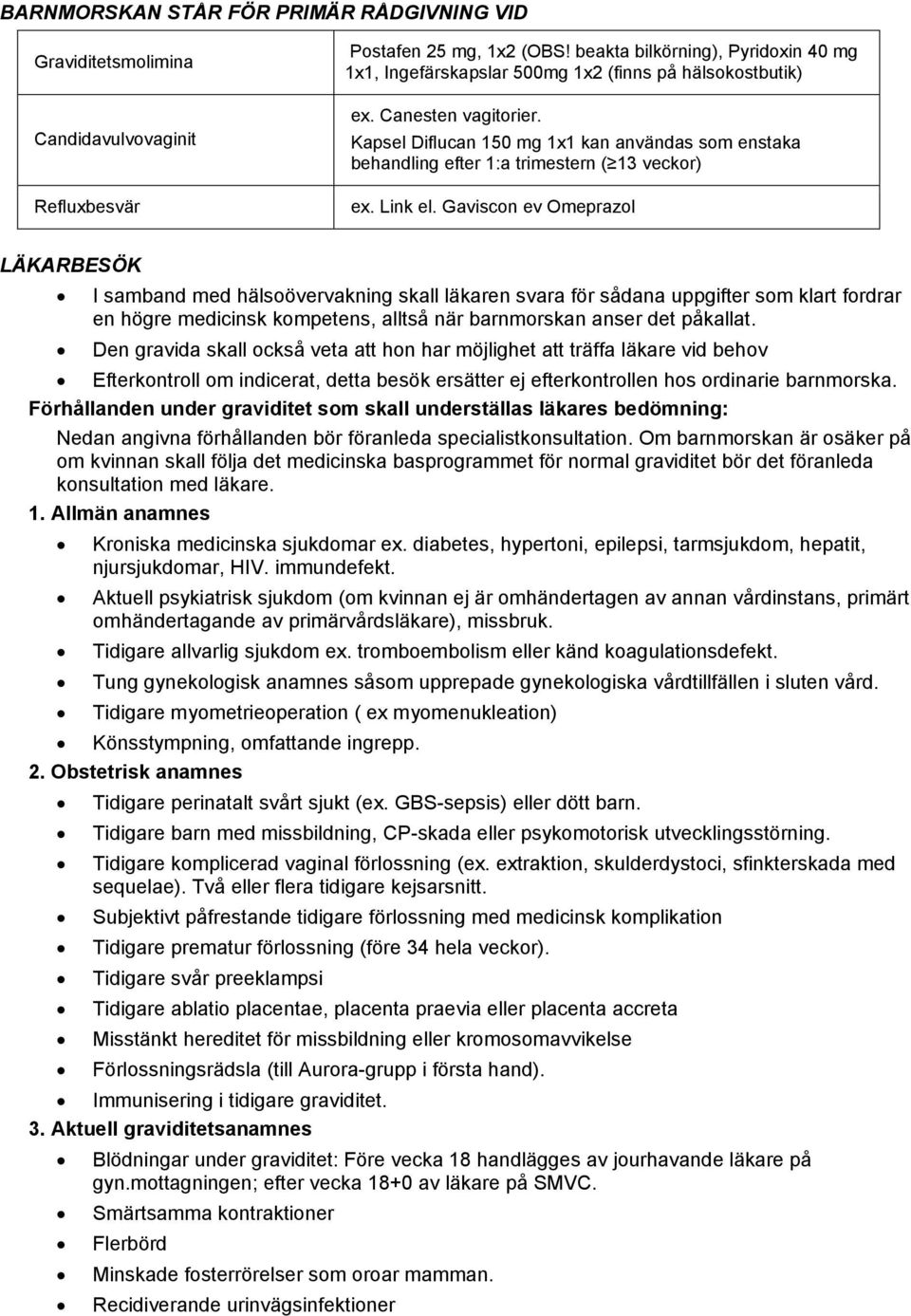Kapsel Diflucan 150 mg 1x1 kan användas som enstaka behandling efter 1:a trimestern ( 13 veckor) ex. Link el.