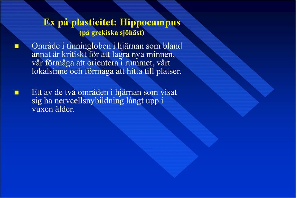 orientera i rummet, vårt lokalsinne och förmåga att hitta till platser.