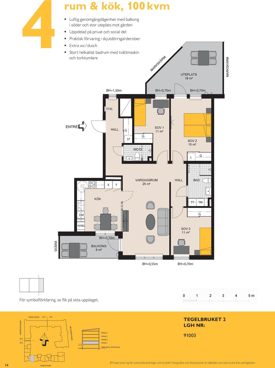 BH=1,50m MARKSKÄRM MARKSKÄRM UTEPATS 18 m² UTEPATS 18 m² MARKSKÄRM MARKSKÄRM BAKON 8 BH 0,55 m VARDASRUM 14 KÖK K/ KÖK HA IT/E K HA K BH 0,70 m WC/D WC/D SOVRUM 11 VARDASRUM 5 m² VARDASRUM 5 m² S 11