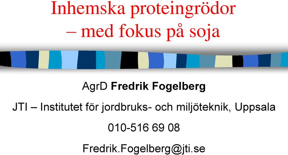 Institutet för jordbruks- och