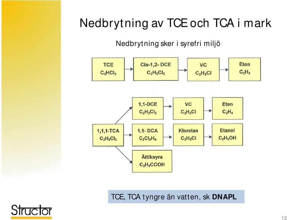 syrefri miljö TCE, TCA