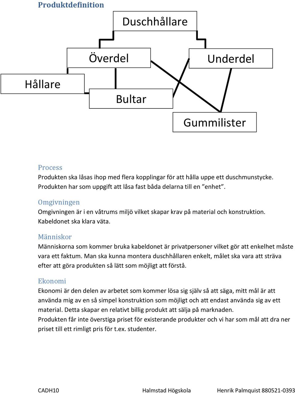 Människor Människorna som kommer bruka kabeldonet är privatpersoner vilket gör att enkelhet måste vara ett faktum.