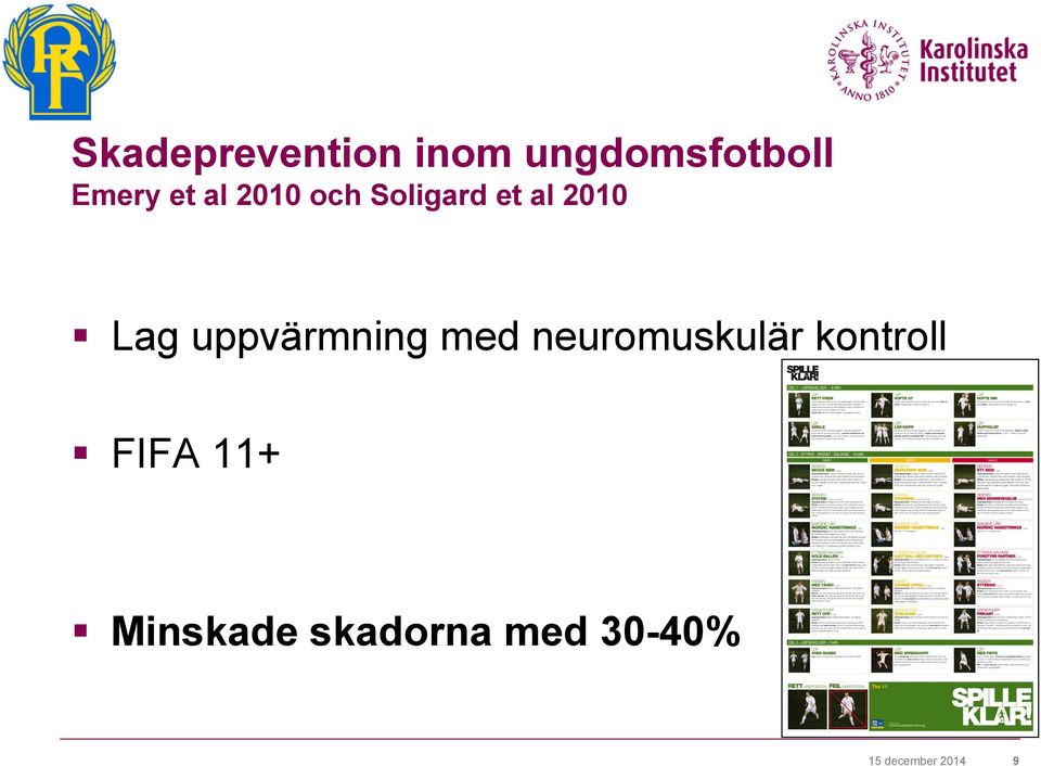 uppvärmning med neuromuskulär kontroll FIFA