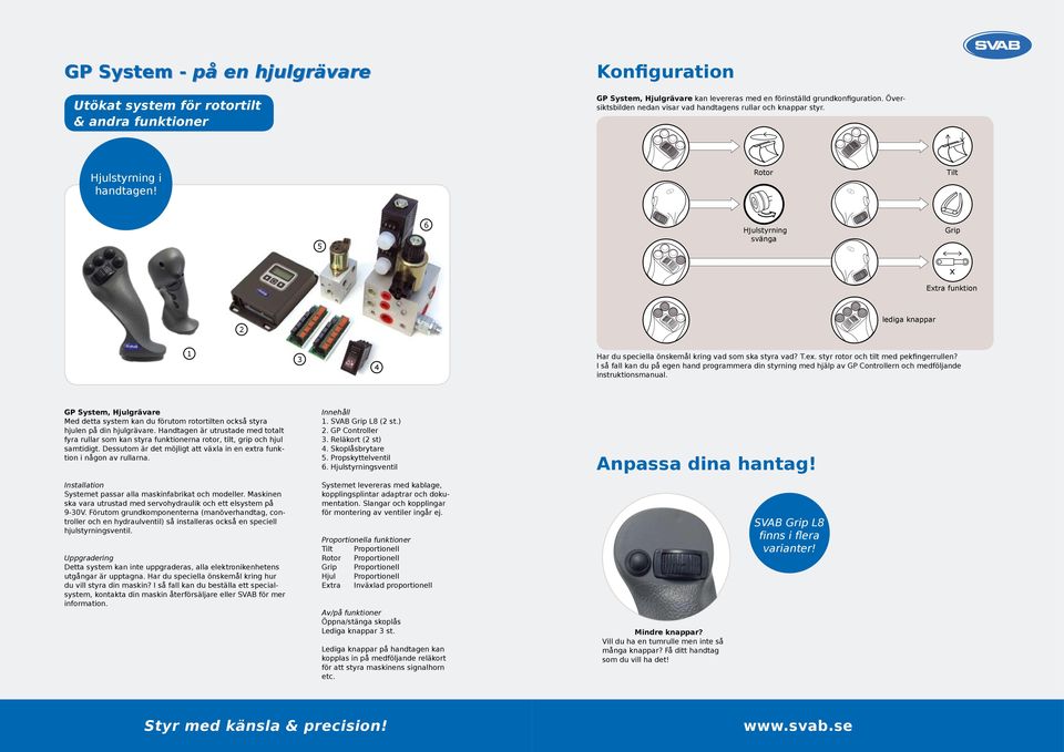 STYRSYSTEM. Grävmaskiner - PDF Gratis nedladdning