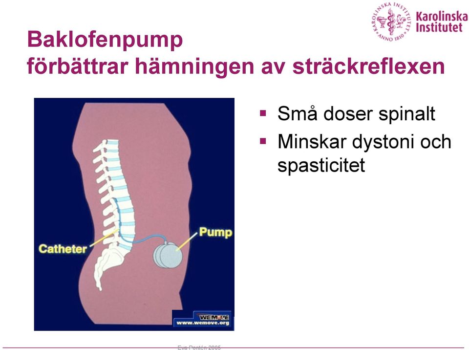 Små doser spinalt Minskar