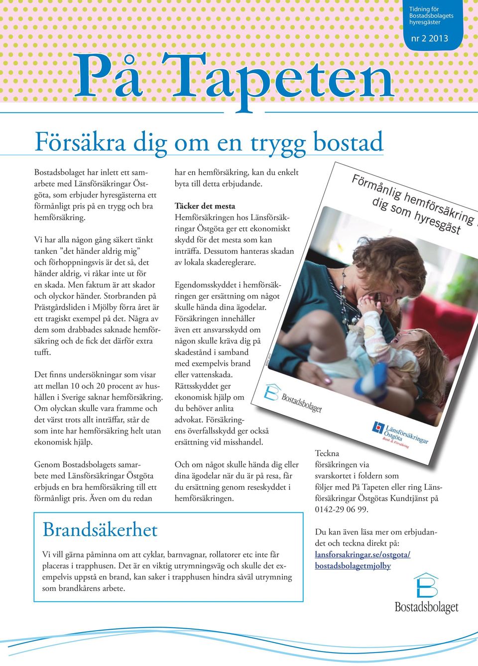 Men faktum är att skador och olyckor händer. Storbranden på Prästgårdsliden i Mjölby förra året är ett tragiskt exempel på det.