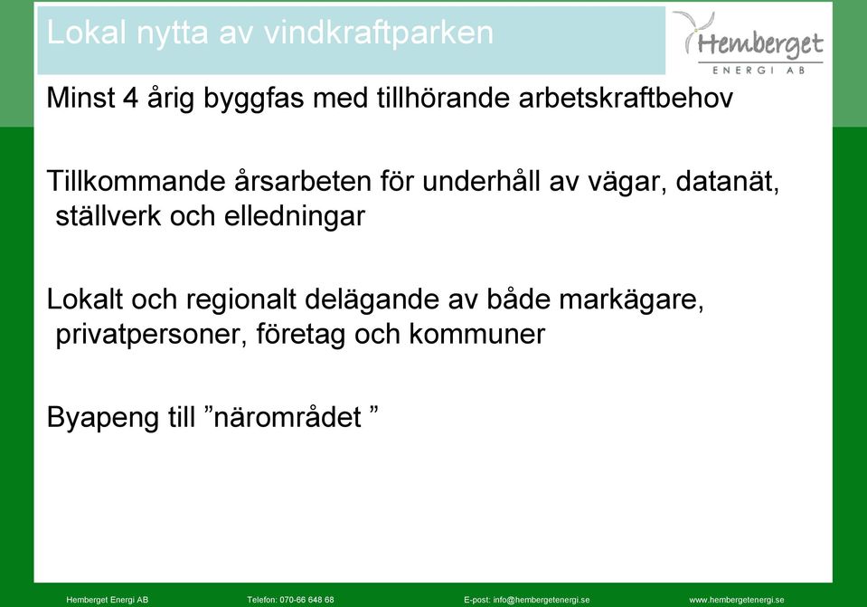 datanät, ställverk och elledningar Lokalt och regionalt delägande av