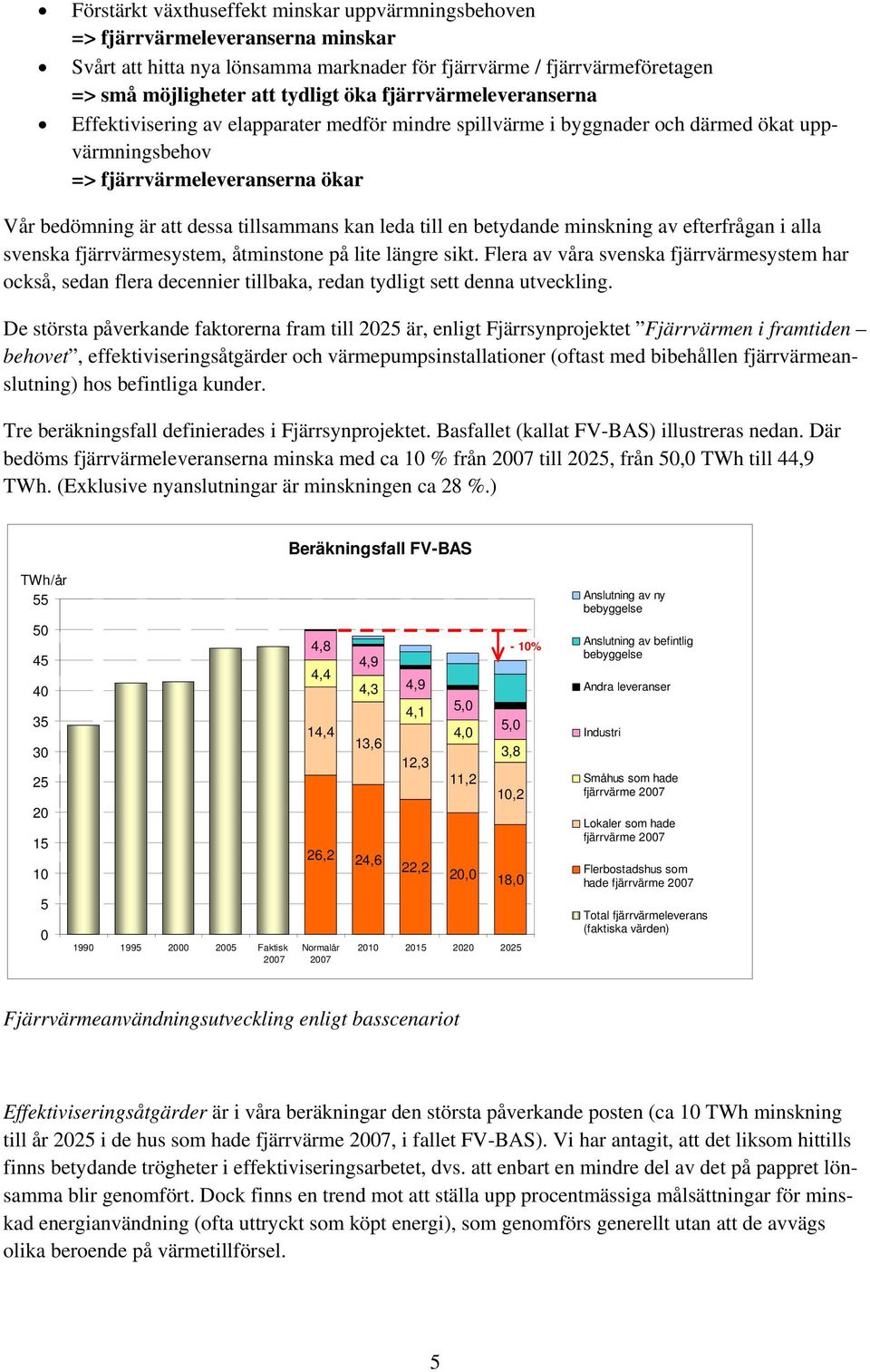 leda till en betydande minskning av efterfrågan i alla svenska fjärrvärmesystem, åtminstone på lite längre sikt.