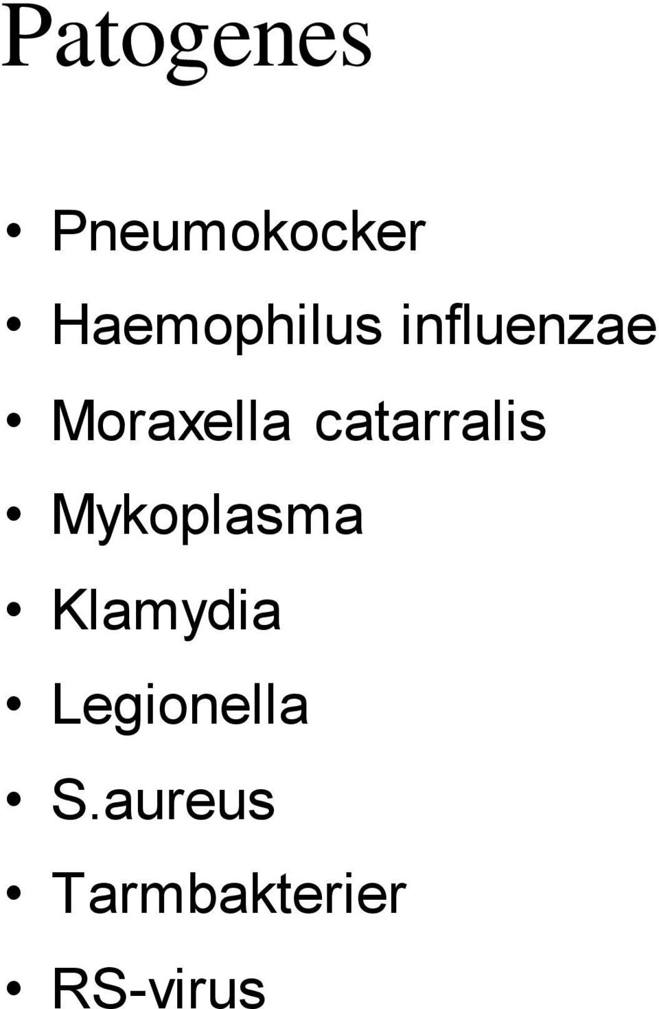 catarralis Mykoplasma Klamydia