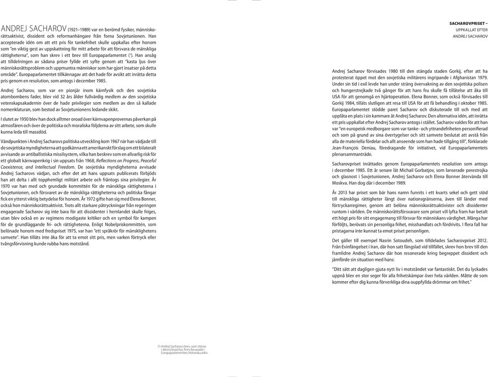 brev till Europaparlamentet ( 1 ).