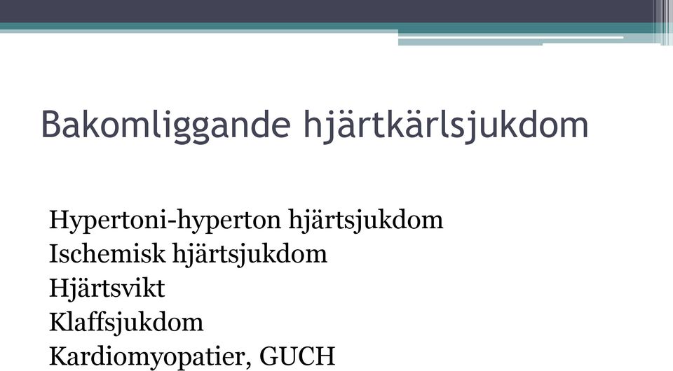 Ischemisk hjärtsjukdom