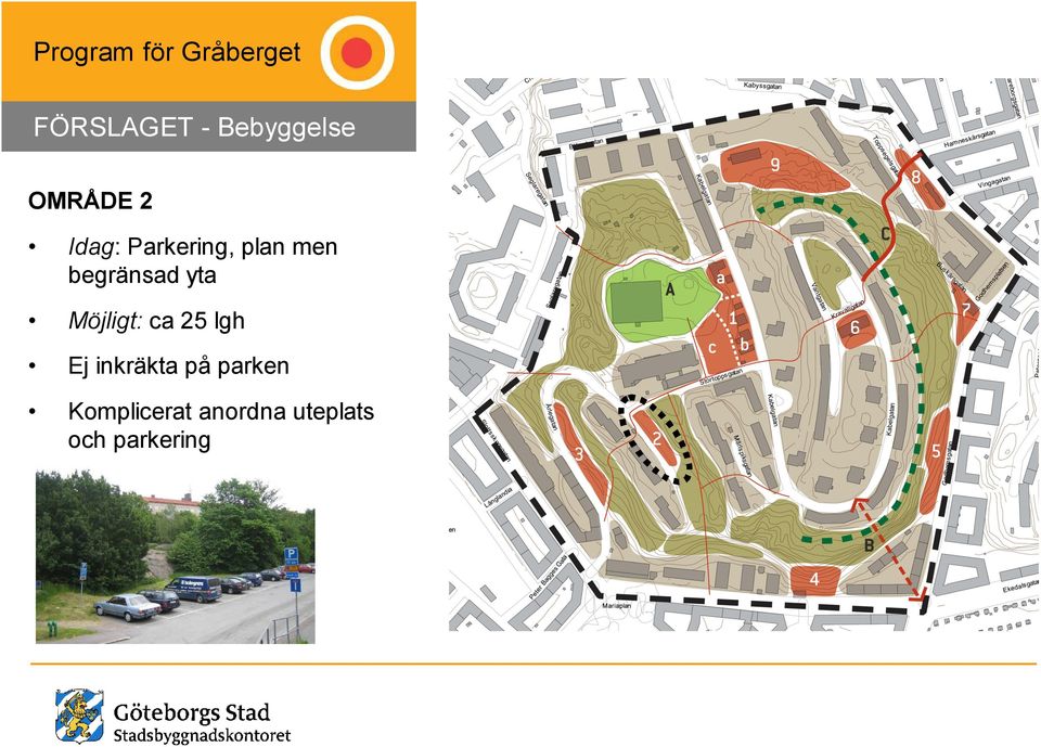 Möjligt: ca 25 lgh Ej inkräkta på
