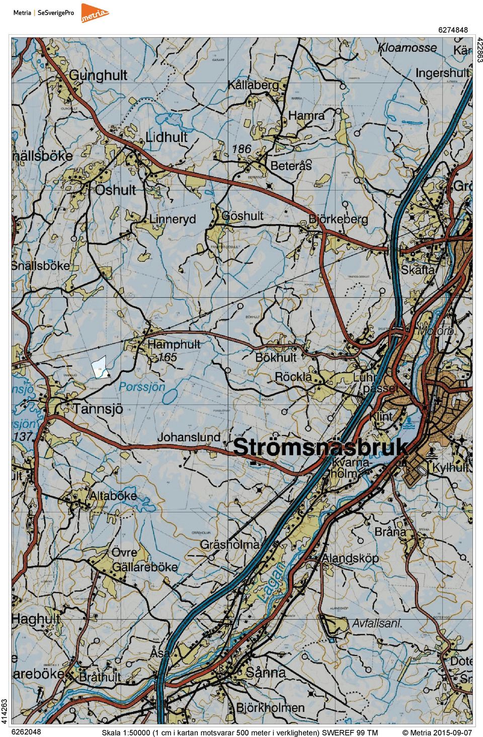 motsvarar 500 meter i
