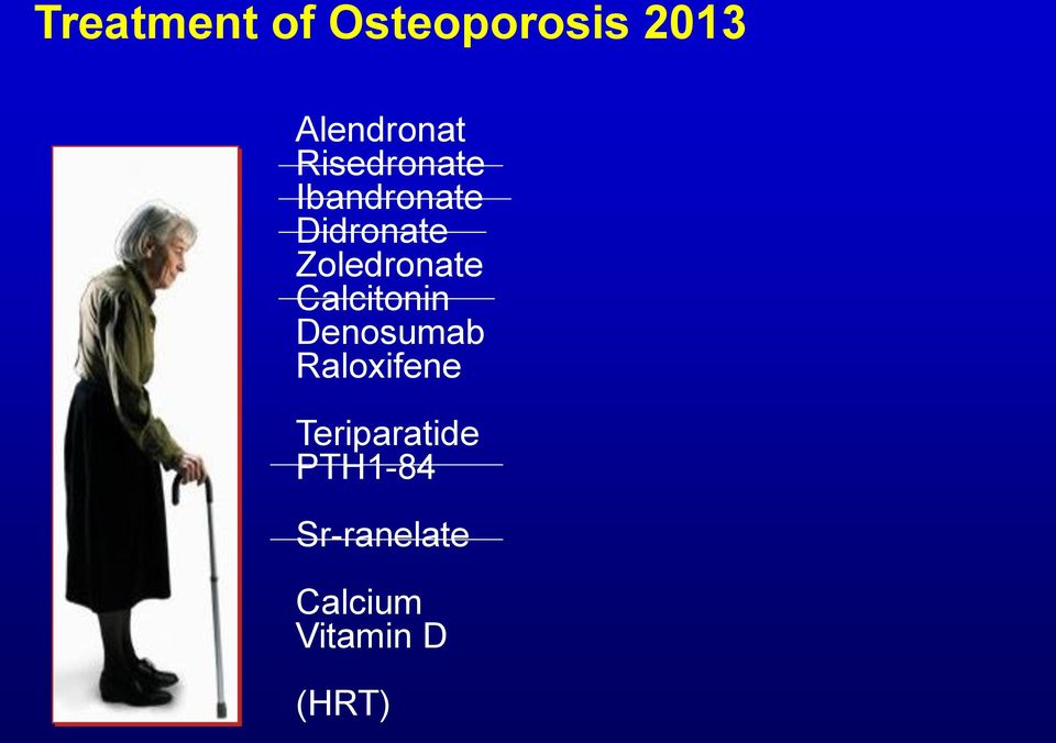 Zoledronate Calcitonin Denosumab Raloxifene