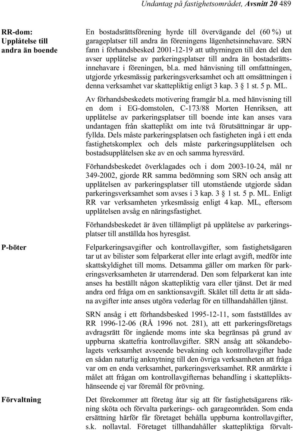 3 1 st. 5 p. ML. Av förhan