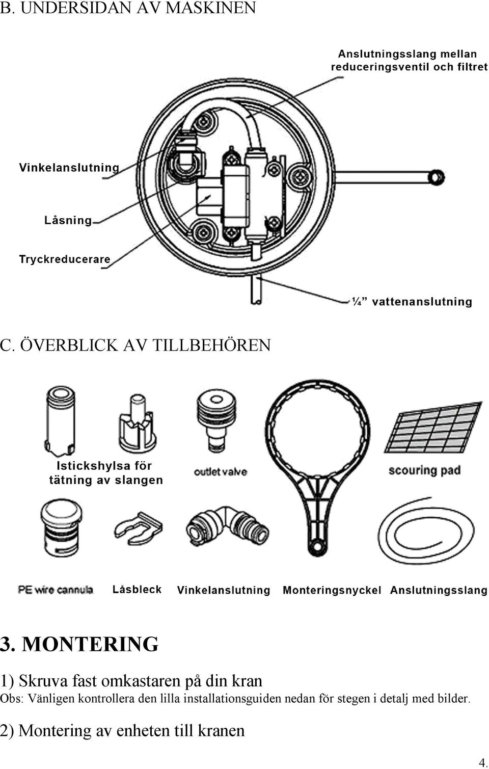 Vänligen kontrollera den lilla installationsguiden nedan