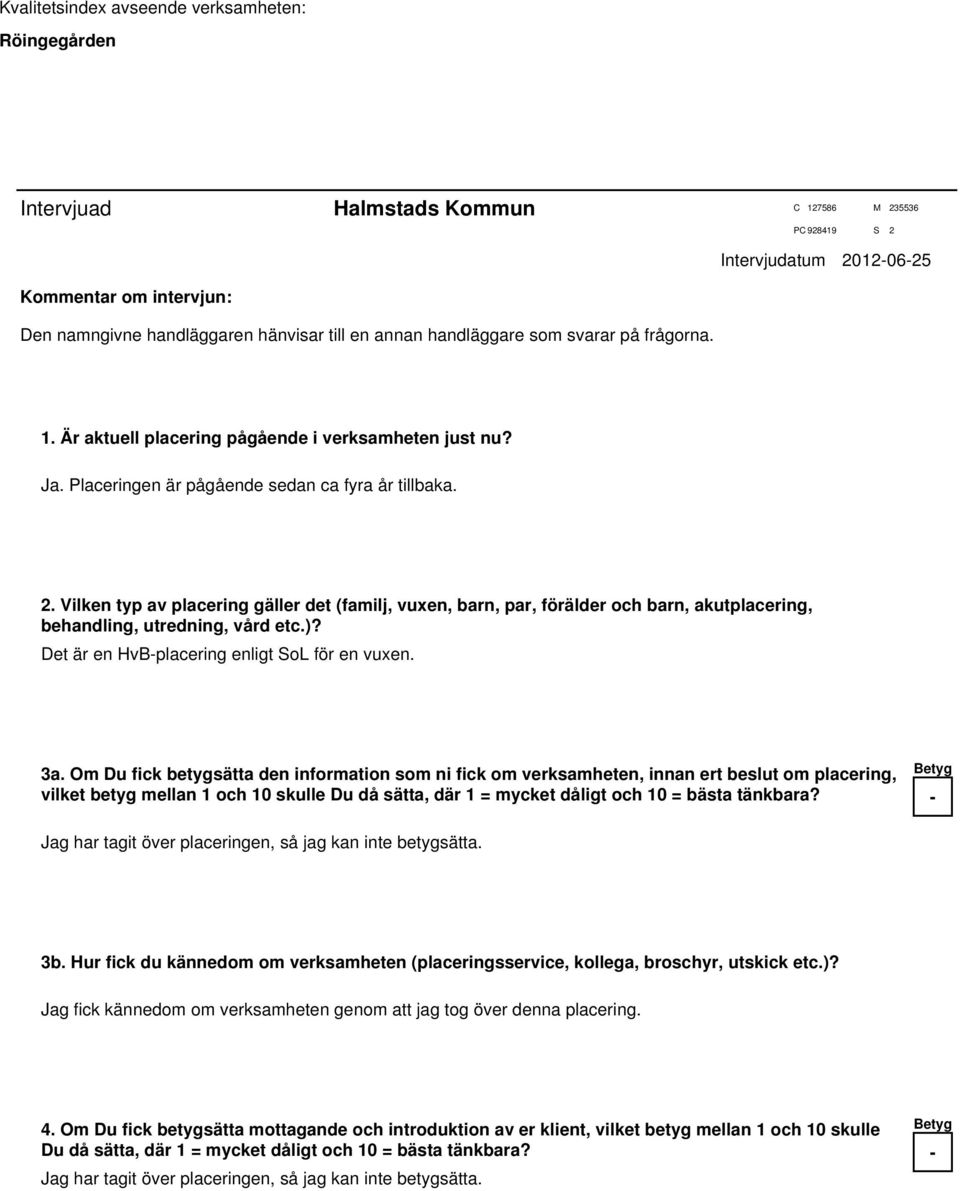 Det är en HvBplacering enligt SoL för en vuxen. 3a.