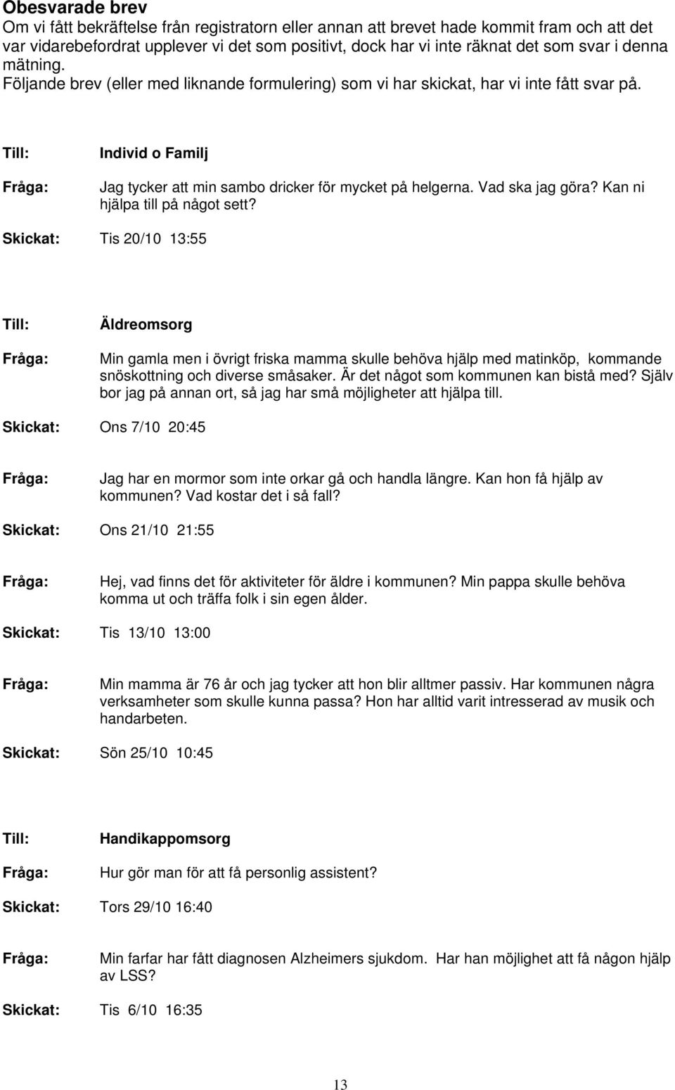 Vad ska jag göra? Kan ni hjälpa till på något sett?