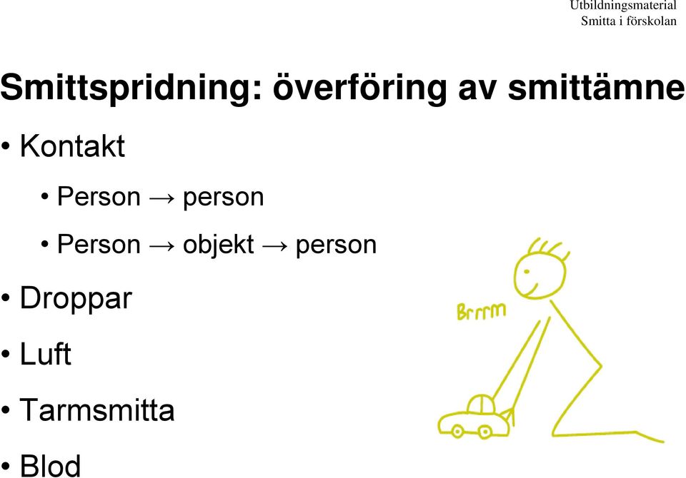 av smittämne Kontakt Person person