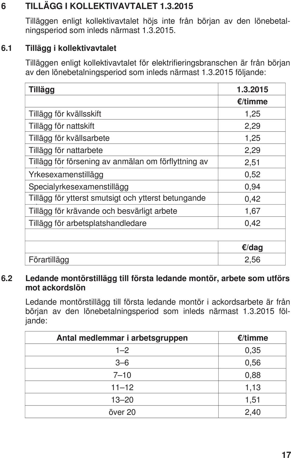 2015 följande: Tillägg 1.3.