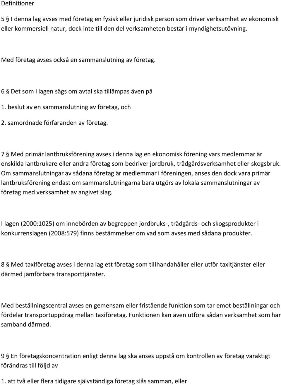 samordnade förfaranden av företag.