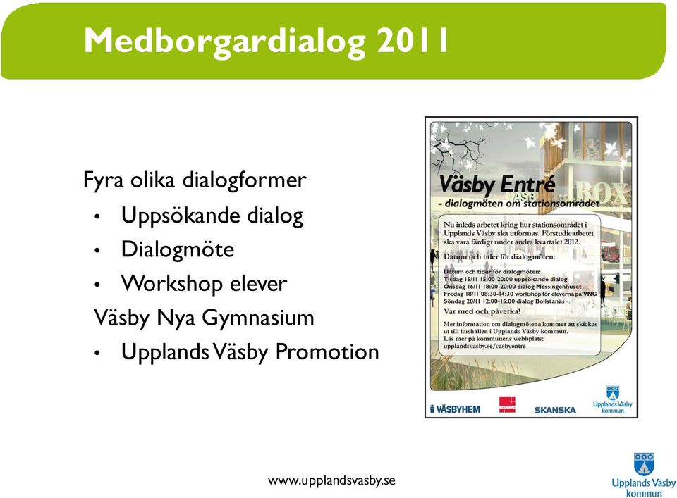 Dialogmöte Workshop elever Väsby