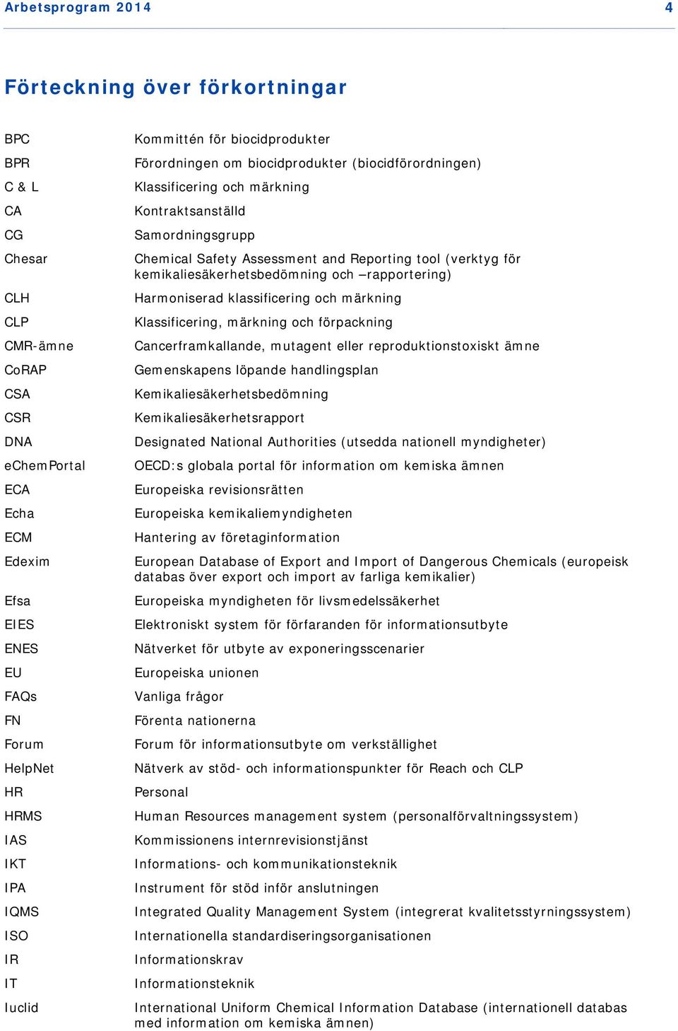 Assessment and Reporting tool (verktyg för kemikaliesäkerhetsbedömning och rapportering) Harmoniserad klassificering och märkning Klassificering, märkning och förpackning Cancerframkallande, mutagent