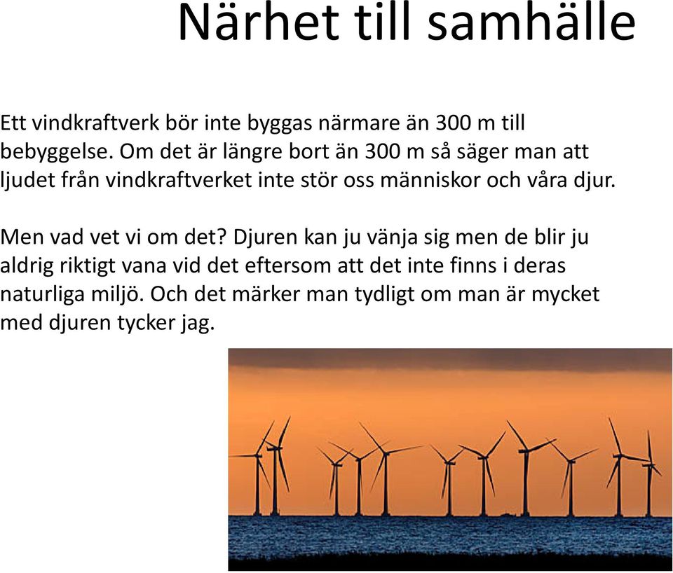 våra djur. Men vad vet vi om det?