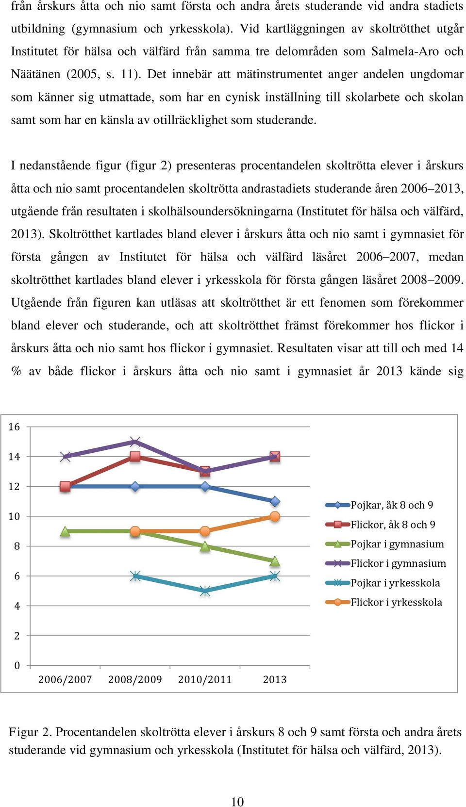 Det innebär att mätinstrumentet anger andelen ungdomar som känner sig utmattade, som har en cynisk inställning till skolarbete och skolan samt som har en känsla av otillräcklighet som studerande.