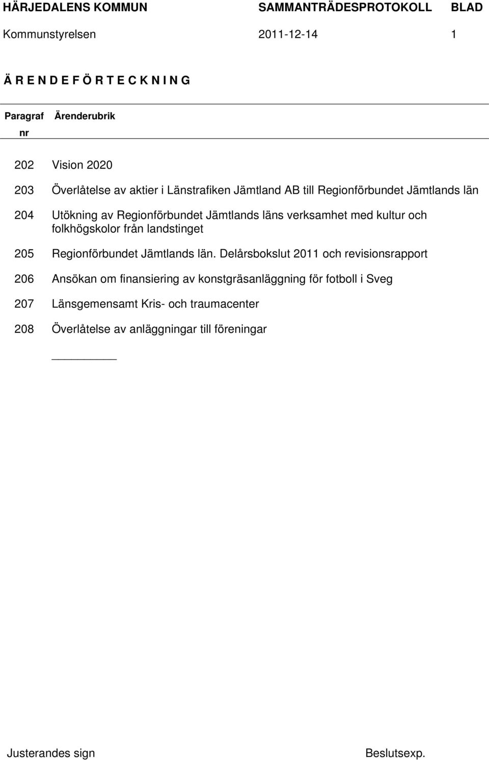 folkhögskolor från landstinget 205 Regionförbundet Jämtlands län.