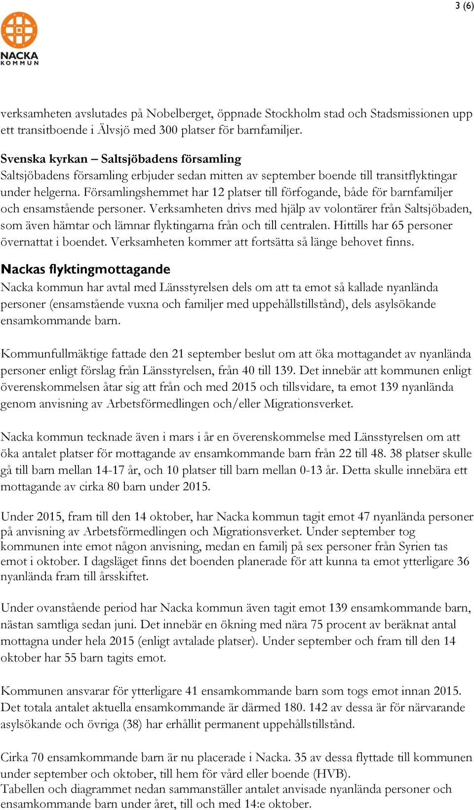 Församlingshemmet har 12 platser till förfogande, både för barnfamiljer och ensamstående personer.