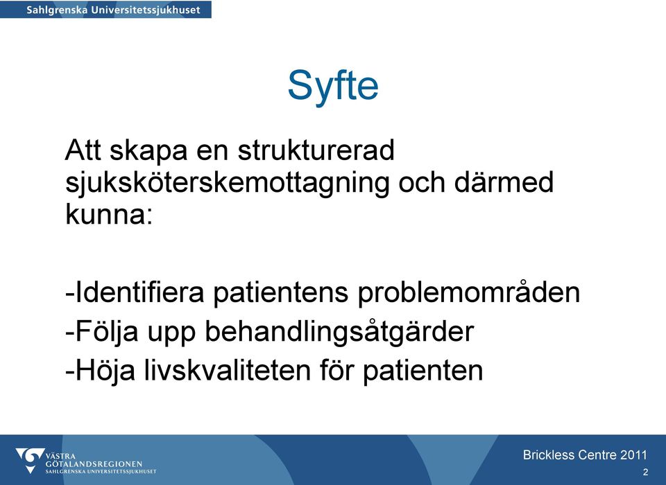 -Identifiera patientens problemområden