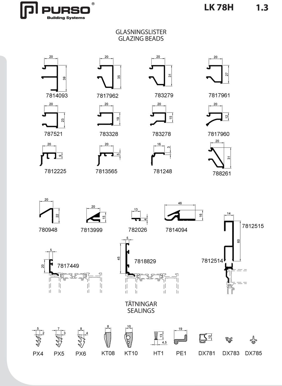 0 4,5 13 7813999 15 PE1 780948 22 DX781 12 781790 781791 27 781792 35 DX783 10 8