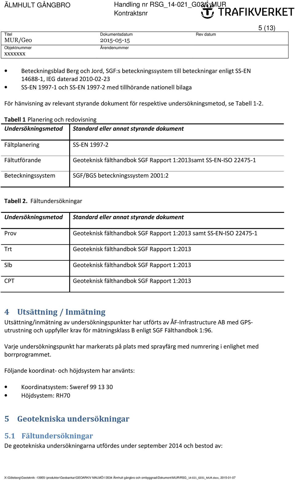 undersökningsmetod, se Tabell 12.