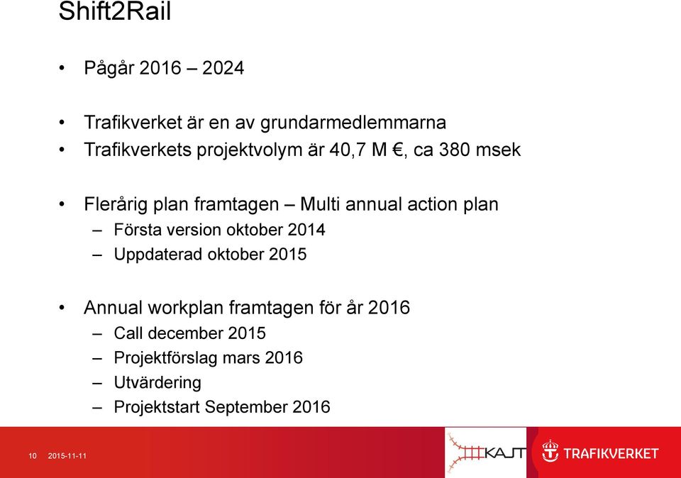 Första version oktober 2014 Uppdaterad oktober 2015 Annual workplan framtagen för år