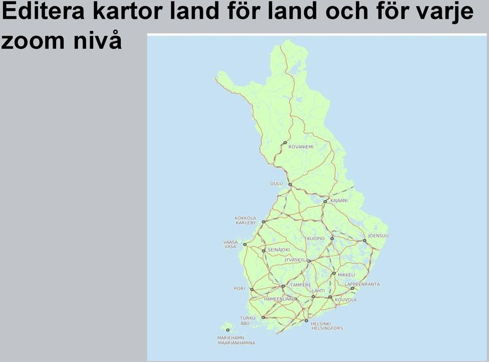 för land och