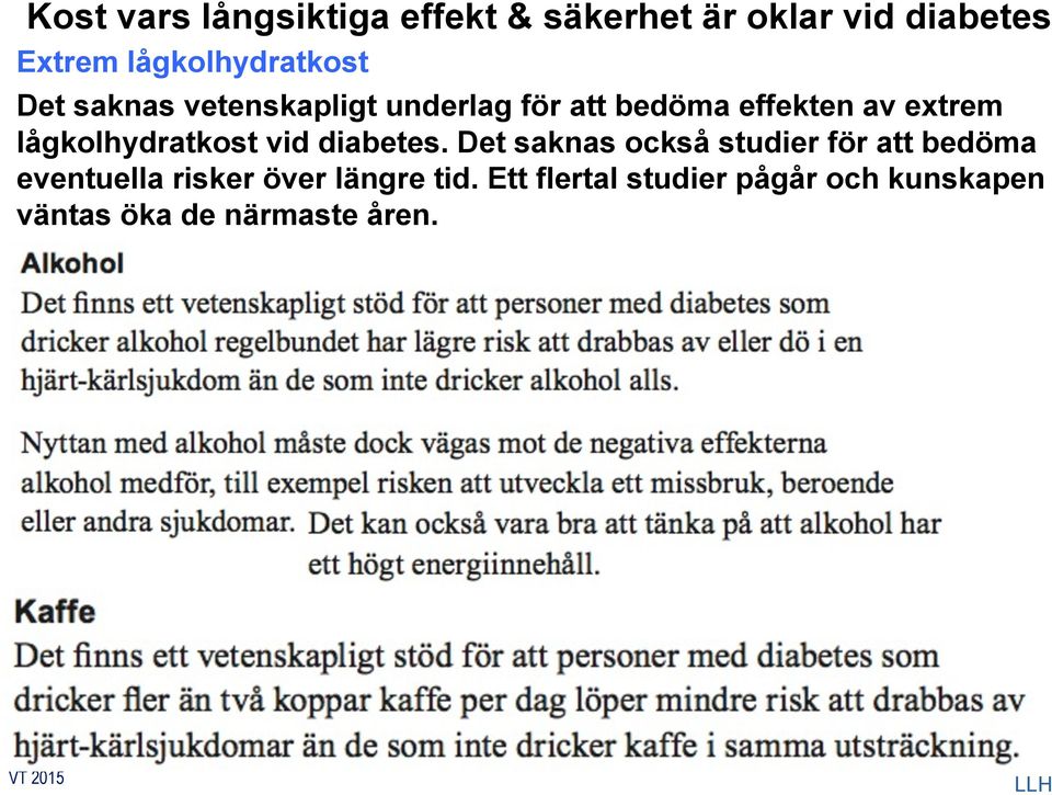 extrem lågkolhydratkost vid diabetes.